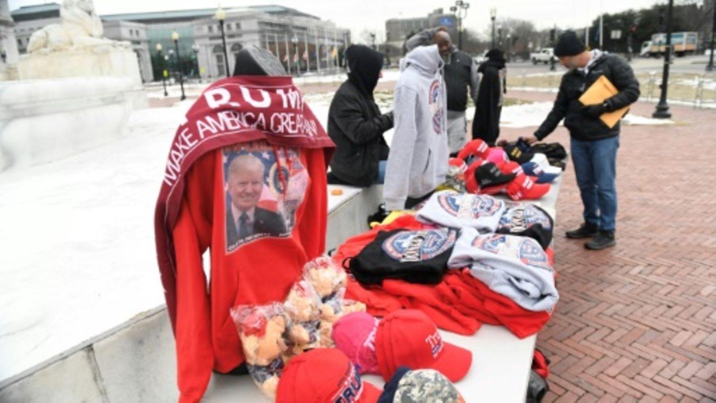 Verkauf von Trump-Souvenirs in Washington