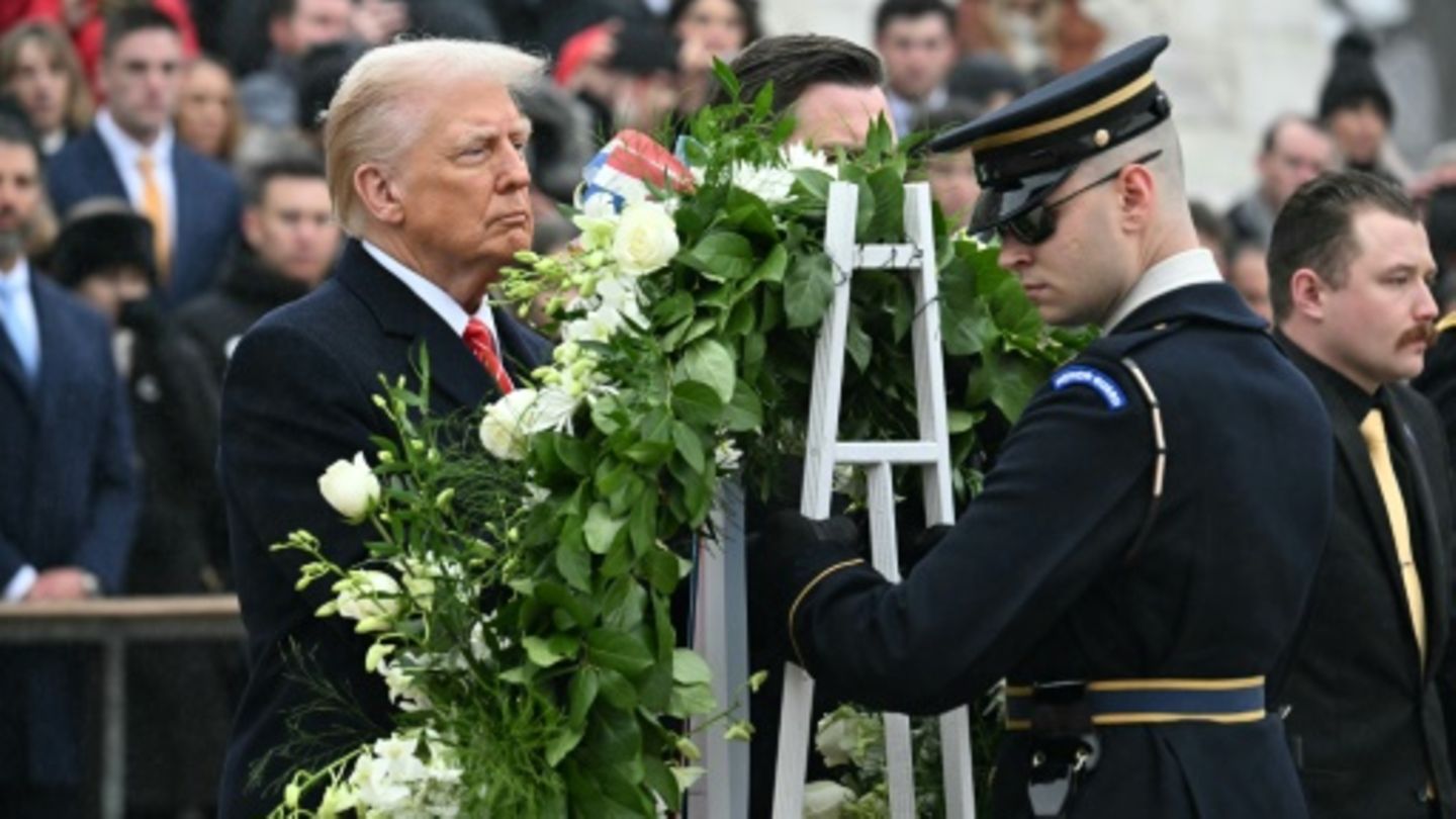 Donald Trump am Grab des Unbekannten Soldaten