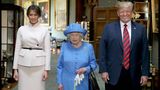 Melania und Donald Trump treffen Queen Elizabeth II 2018 auf Schloss Windsor