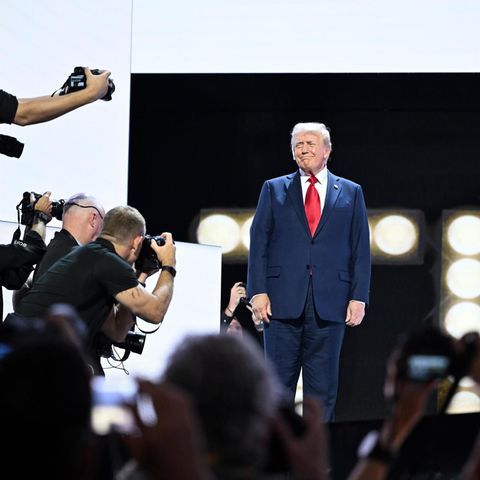 Back on the political stage: Donald Trump will be sworn in as president on Monday