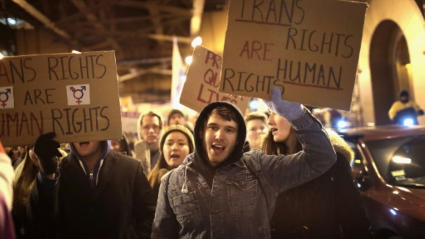 Demonstration für Transgender-Rechte im Dezember in Chicago