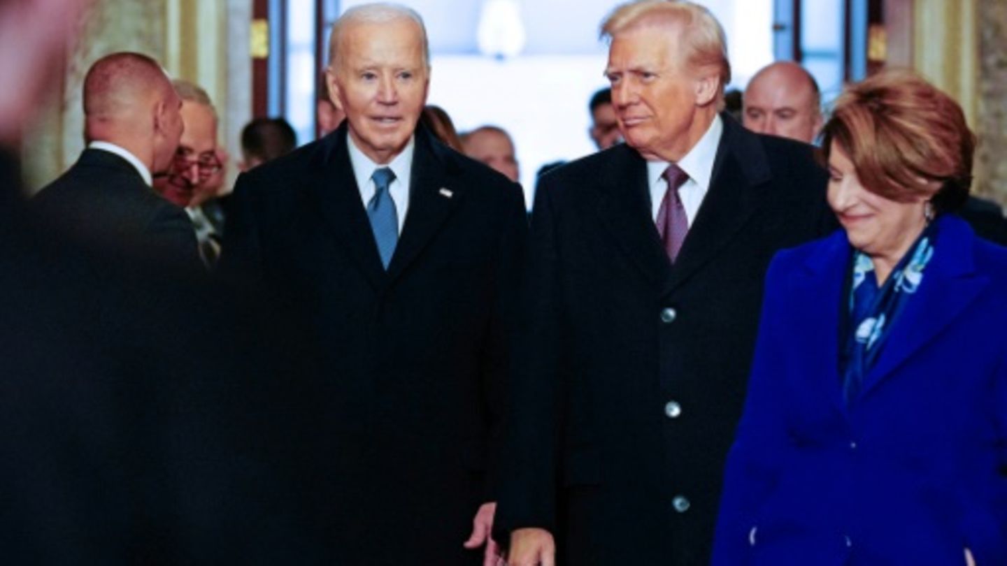 Biden und Trump im Kapitol