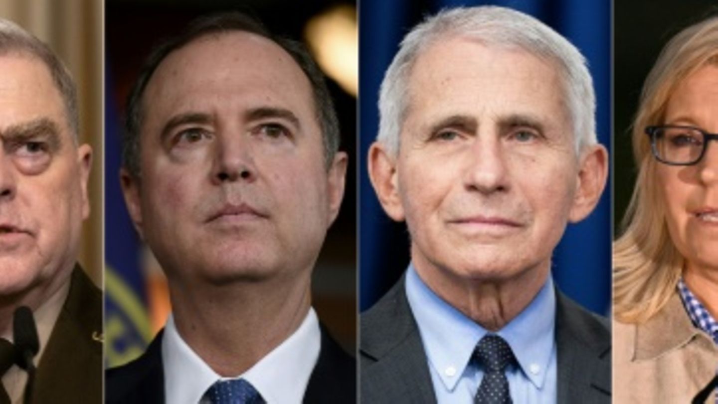 Trump-Rivalen Mark Milley, Adam Schiff, Anthony Fauci, Liz Cheney