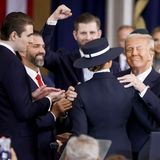 Barron Trump, Donald Trump, Jr., Eric Trump und Tochter Tiffany Trump