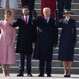 Vize-Präsident Vance mit Ehefrau Usha, daneben US-Präsident Donald Trump mit Ehefrau Melania