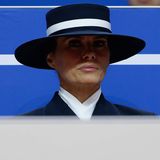 Melania Trump mit Hut bei der Amtseinführung ihres Mannes 2025