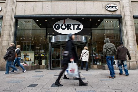 Das Hauptgeschäft der Schuhhandelskette Görtz in Hamburg