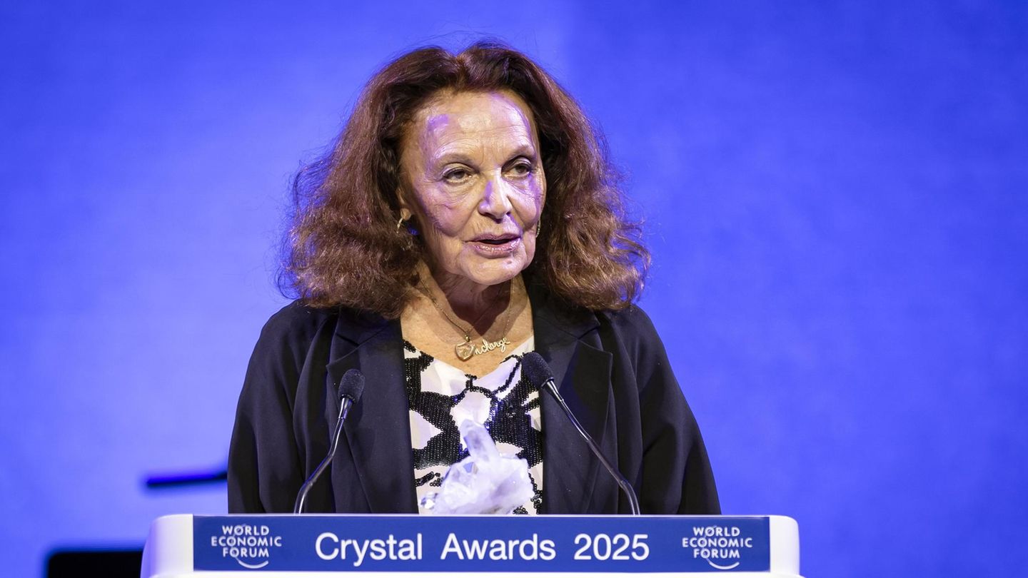 Diane von Fürstenberg beim Weltwirtschaftsforum in Davos