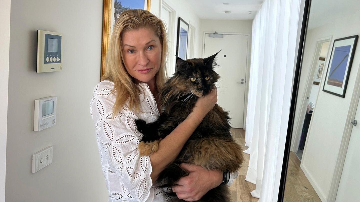 Margo Neas ist froh, dass ihre Katze Mittens wieder da ist