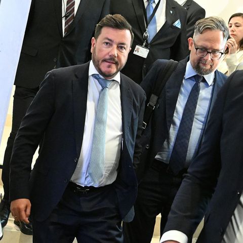 René Benko in May 2024 in front of the U-Committee in Parliament in Vienna