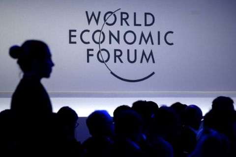 Das Logo in Davos