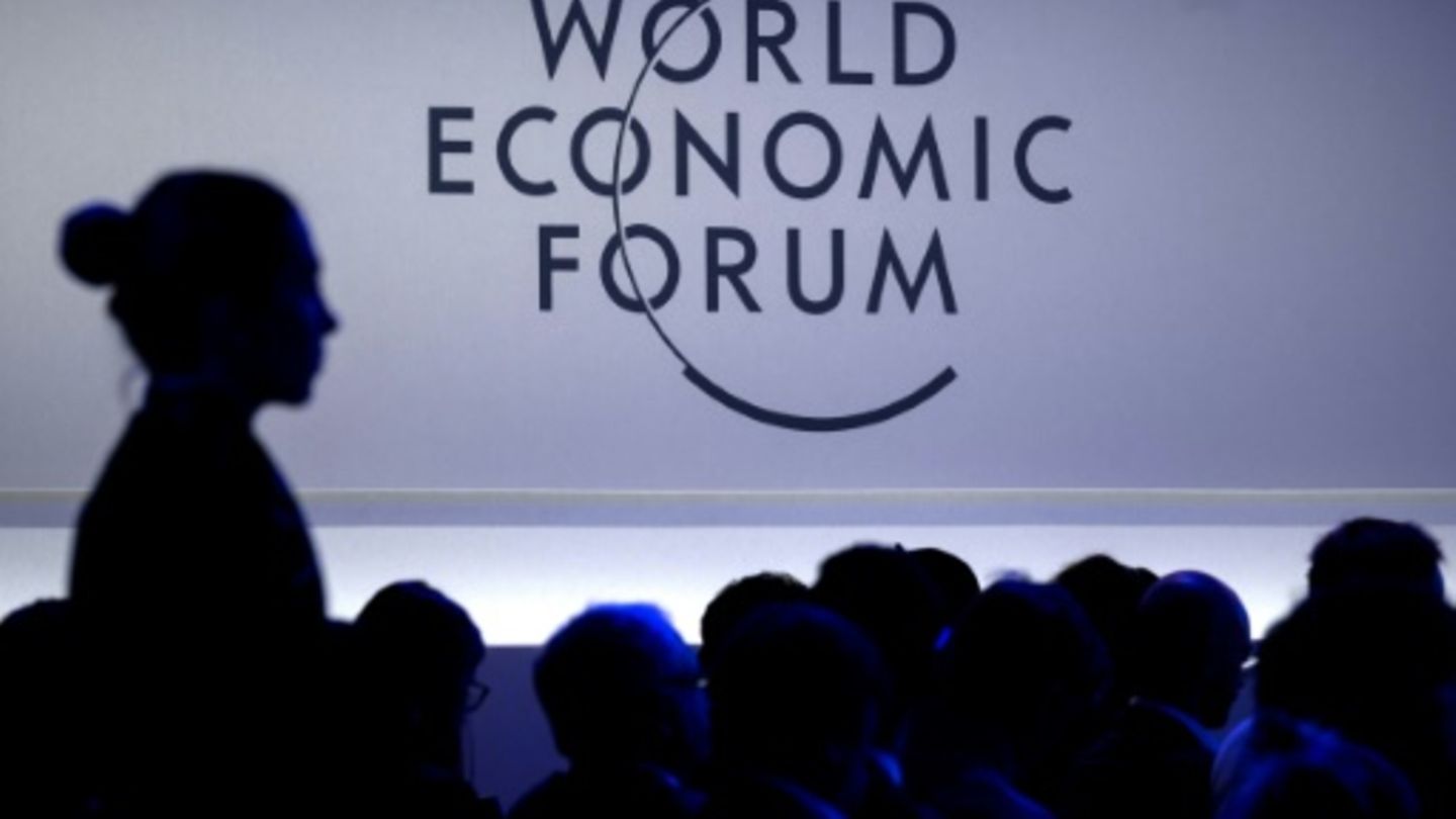 Das Logo in Davos