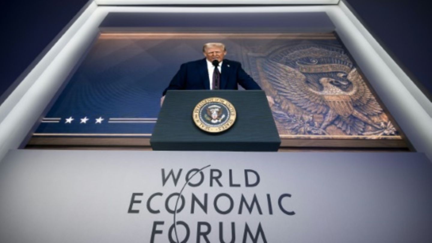 Trump spricht per Videoschaltung beim Forum in Davos