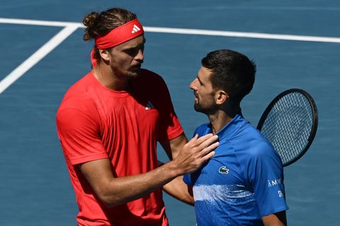 Alexander Zverev und Novak Djokovic