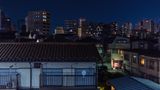 Blick auf Wohnhäuser in Tokio