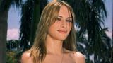 Melania Knauss im Mai 2000 vor Palmen in Mar-a-Lago, Florida