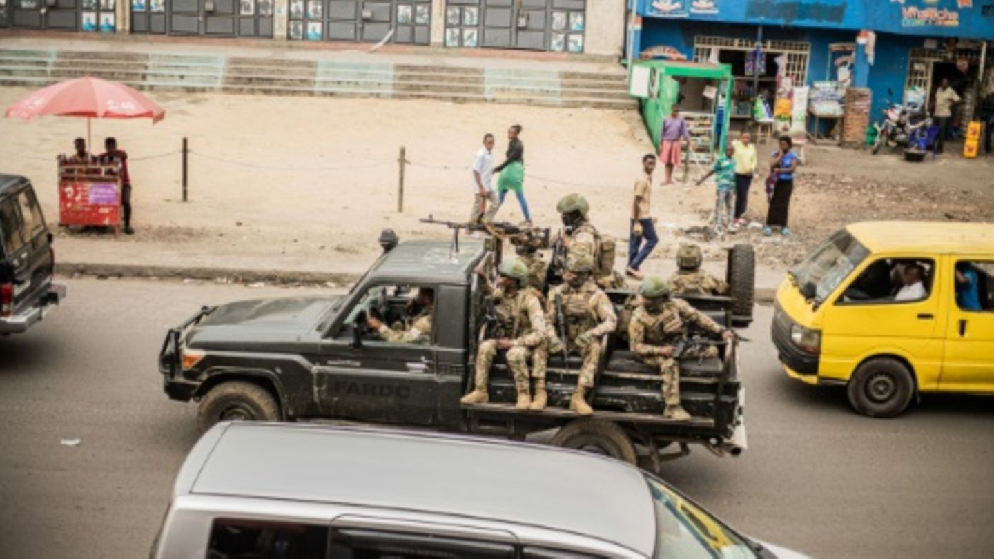 Kongolesische Soldaten in Goma