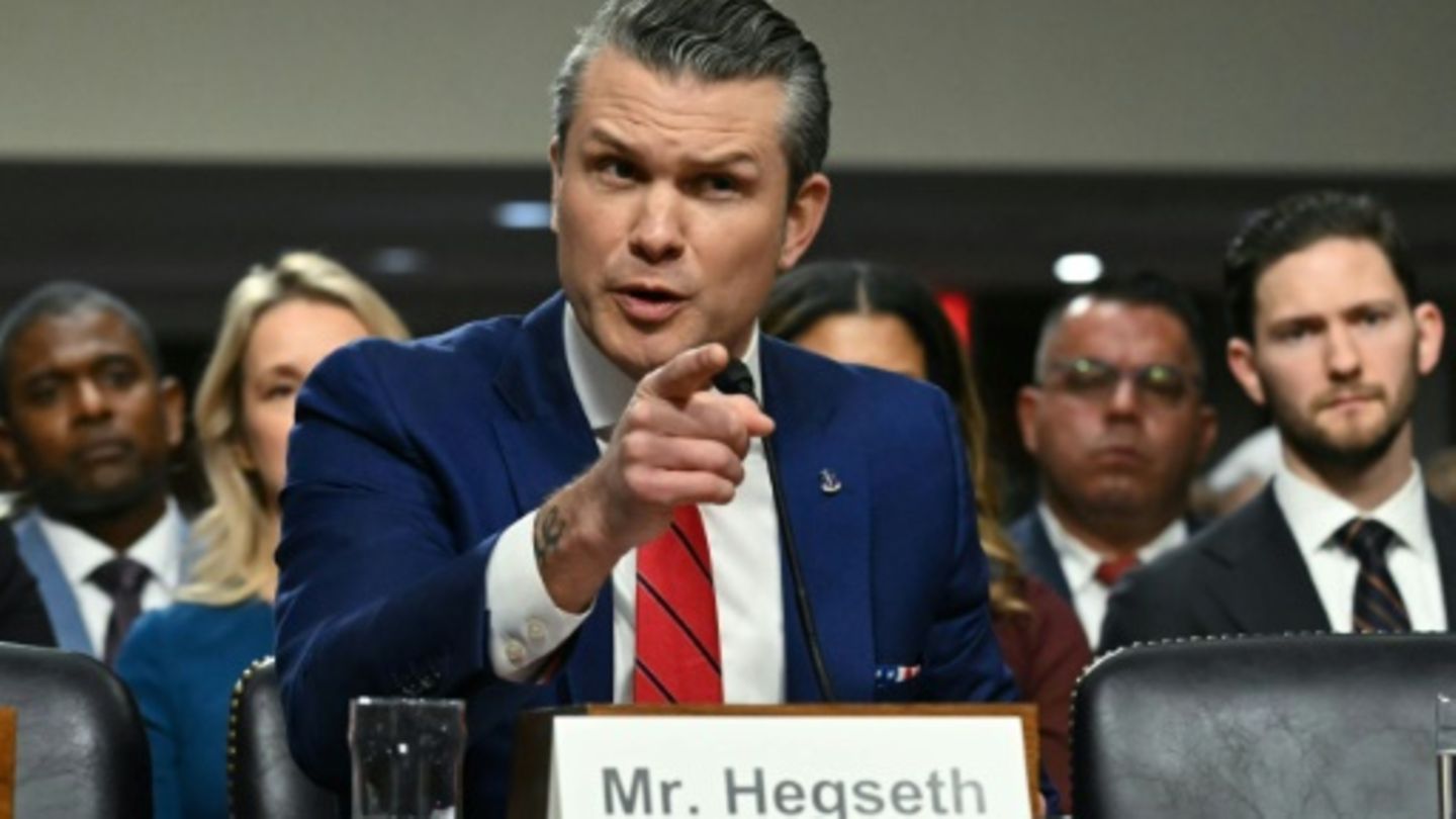 Pete Hegseth am 14. Januar bei seiner Anhörung im US-Senat