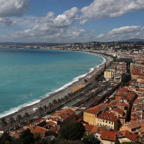 The beach promenade of Nice
