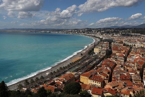 Die Strandpromenade von Nizza
