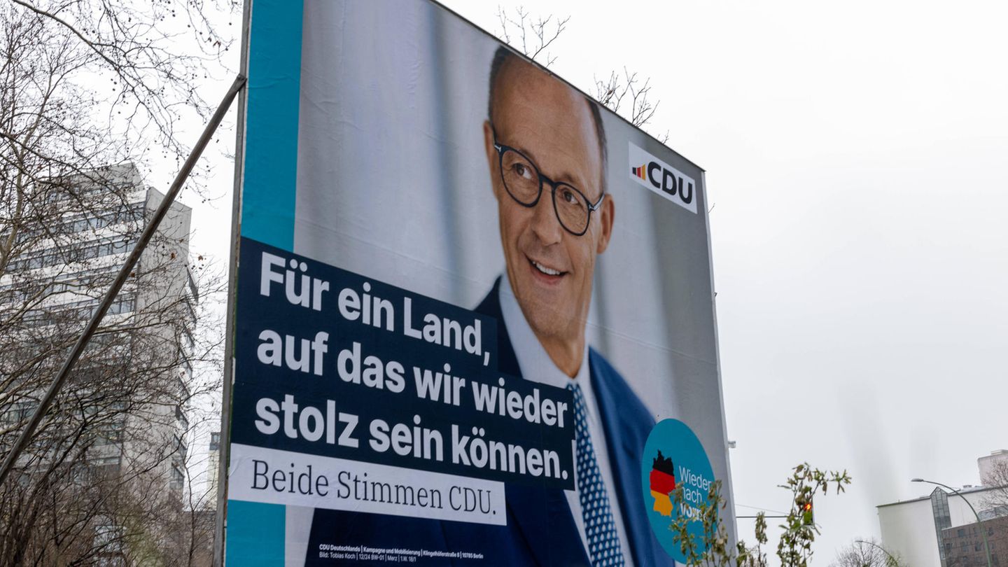 Wahlplakat von Friedrich Merz
