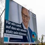 Wahlplakat von Friedrich Merz