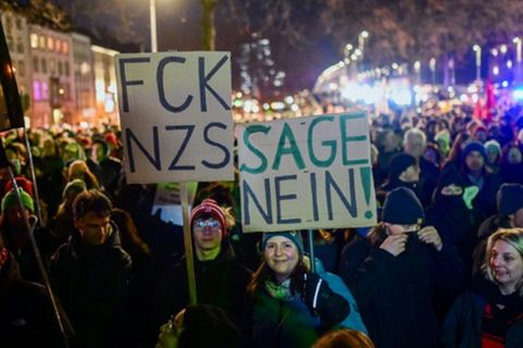 Demonstration in Köln vor einem Jahr