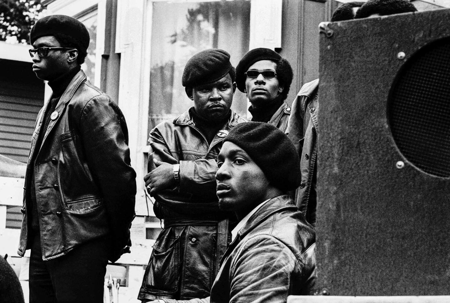 Mitglieder der sozialistisch-revolutionären Black Panther Party Mitglieder der sozialistisch-revolutionären Black Panther Party
