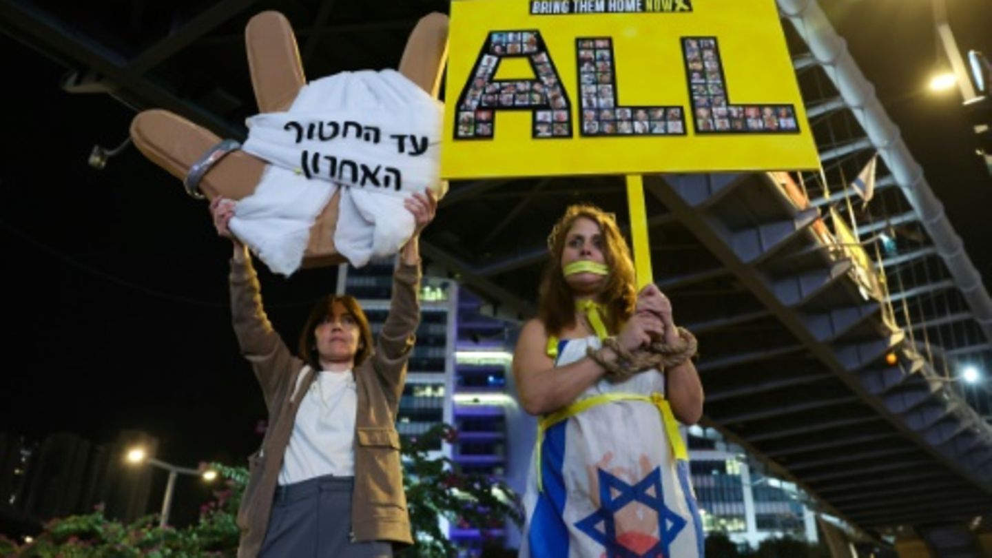 Demonstration für Geisel-Freilassung in Tel Aviv