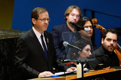 Der Präsident des Staates Israel, Isaac Herzog, sprach am 27. Januar vor den Vereinten Nationen