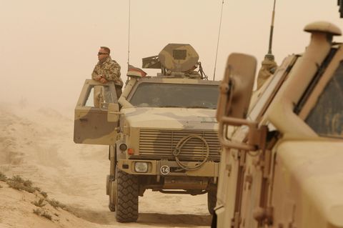 Deutsche Panzer bei einer Mission in Afghanistan
