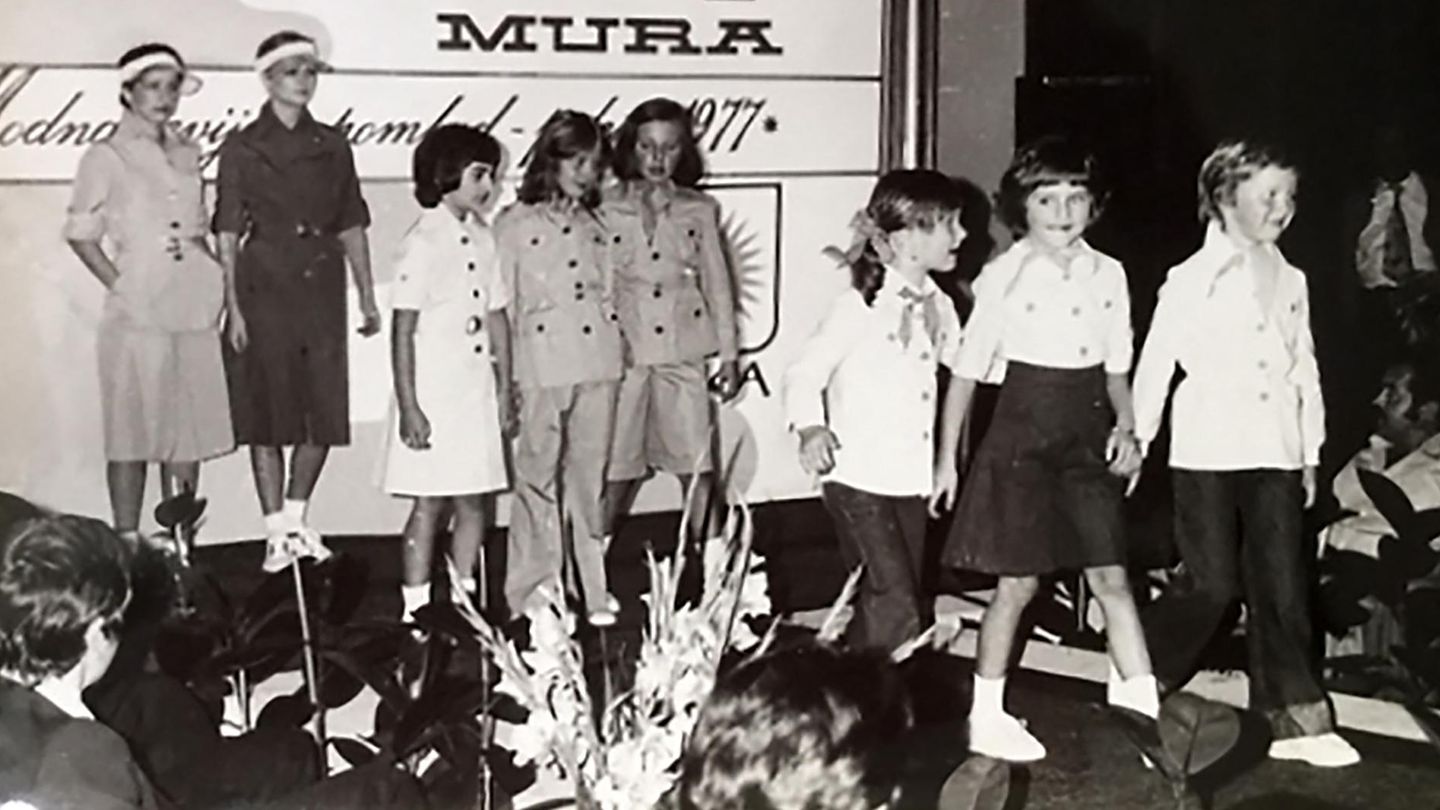 Melania Trump as a child at a fashion show in 1977 in Radenci, Slovenia Melania Trump as a child at a fashion show in 1977 in Radenci, Slovenia