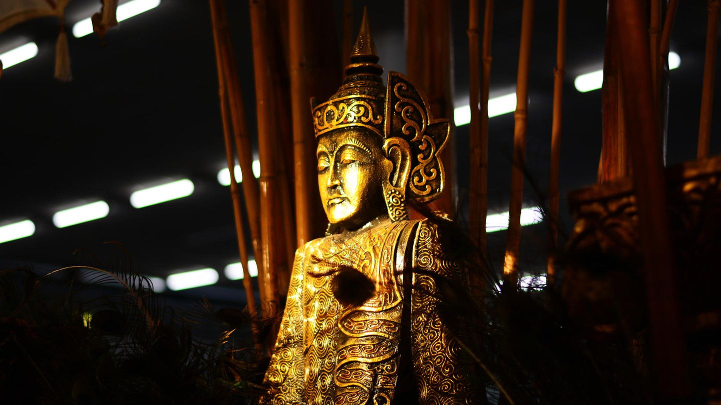 Eine Statue in einem Tempel –  bei einem Exorzismus in Pakistan ist eine Schwangere getötet worden