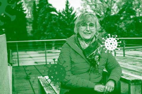 Long Covid: Bettina Görtz sitzt auf einem Balkon