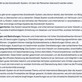 Bewertet ChatGPT Chinas Sozialkredit-System aufgrund mehrerer Punkte kritisch, ...