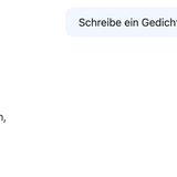 ..., dass Deepseek hier ein klassisches chinesisches Gedicht kreiert hat, dessen Aufbau für Europäer eher ungewohnt ist?