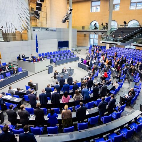 Sitzung im Bundestag
