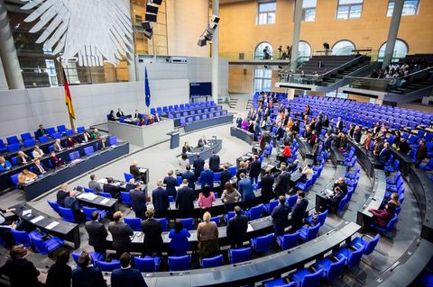 Sitzung im Bundestag