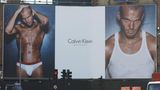 Der schwedische Fußballer Freddie Ljungberg wirbt 2003 für Unterhose von Calvin Klein
