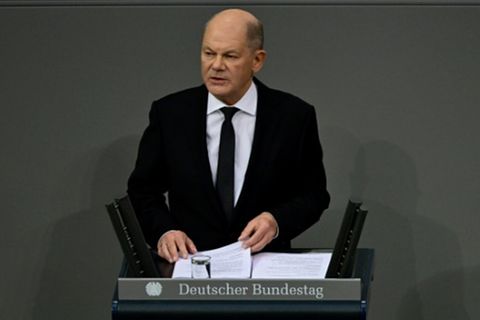 Kanzler Scholz im Bundestag