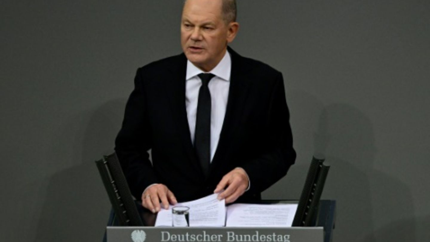 Kanzler Scholz im Bundestag