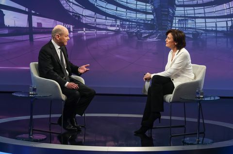 Olaf Scholz bei Maischberger