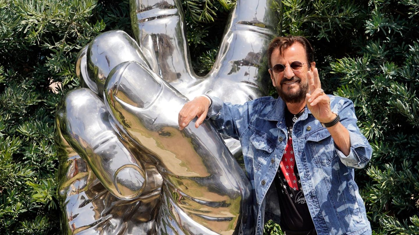 Ringo Starr auf seiner Geburtstagsparty 1984