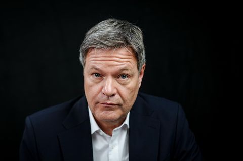 Grünen-Kanzlerkandidat Robert Habeck, aktueller Vizekanzler und Bundesminister für Wirtschaft und Klimaschutz
