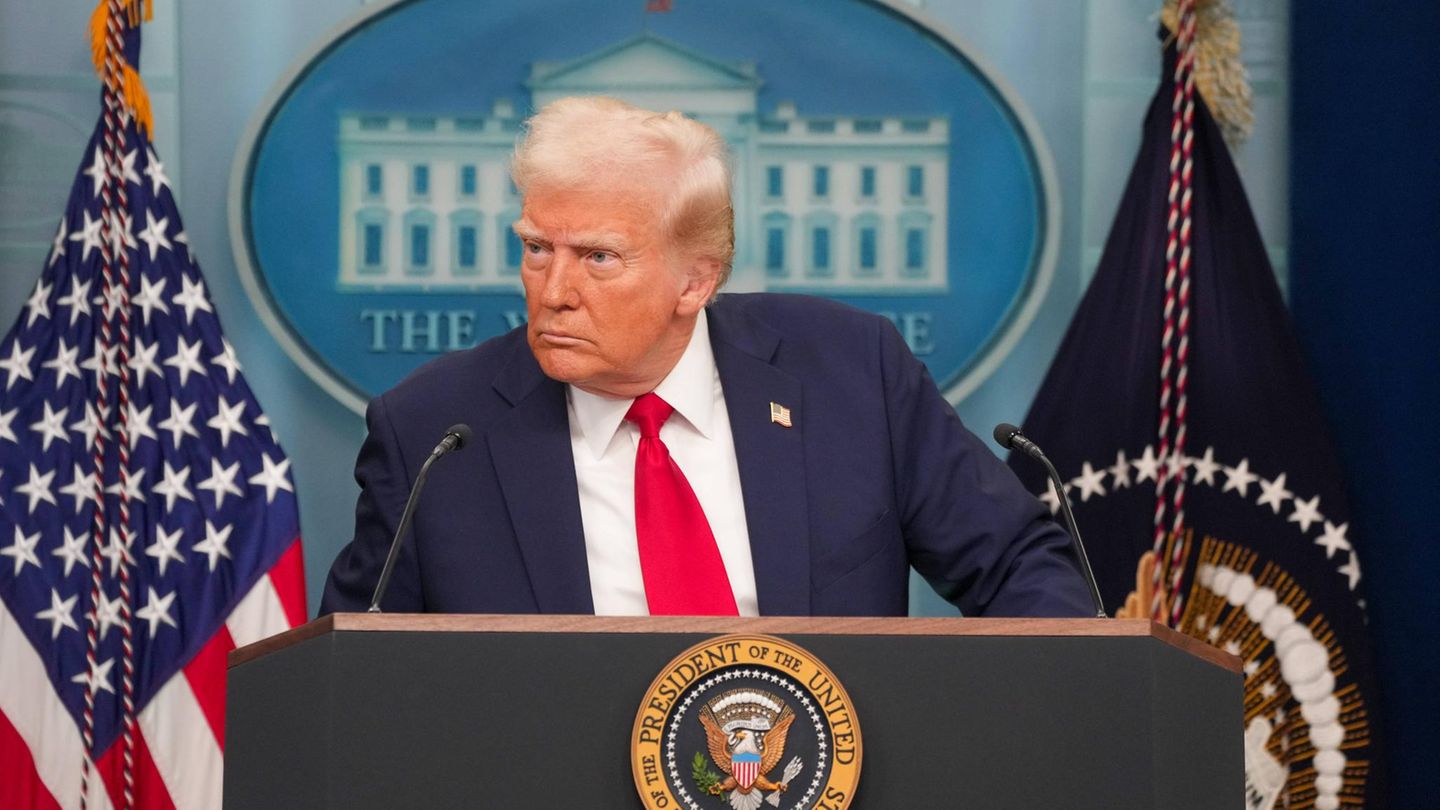 Donald Trump bei einer Pressekonferenz