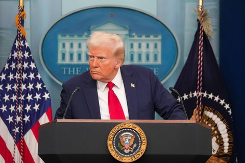 Donald Trump bei einer Pressekonferenz