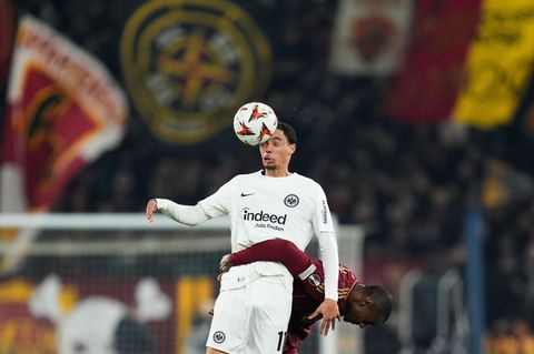 Frankfurts Hugo Ekitiké im Europa-League-Spiel gegen die AS Rom