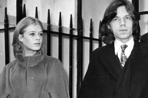 Marianne Faithfull und Mick Jagger im Juni 1969 in London