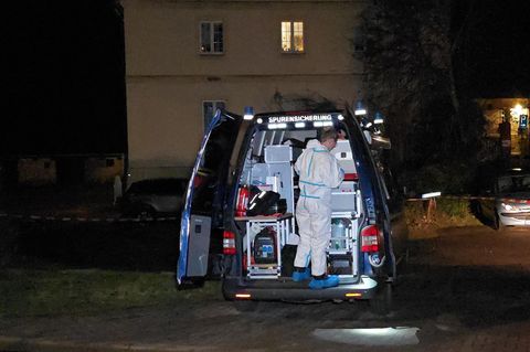 Spurensicherung in Genthin, Sachsen-Anhalt