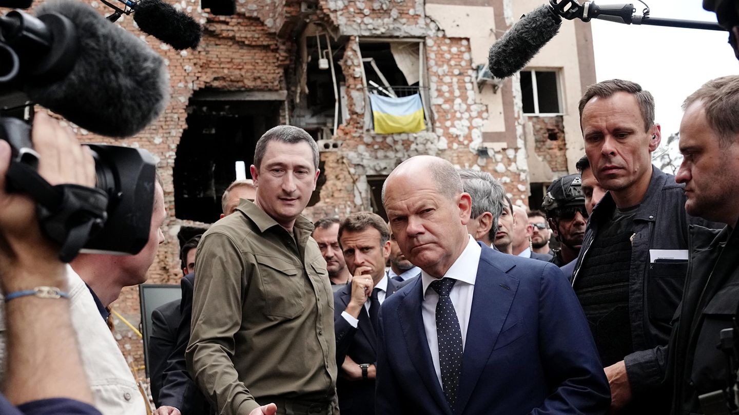 Olaf Scholz besucht Kiew